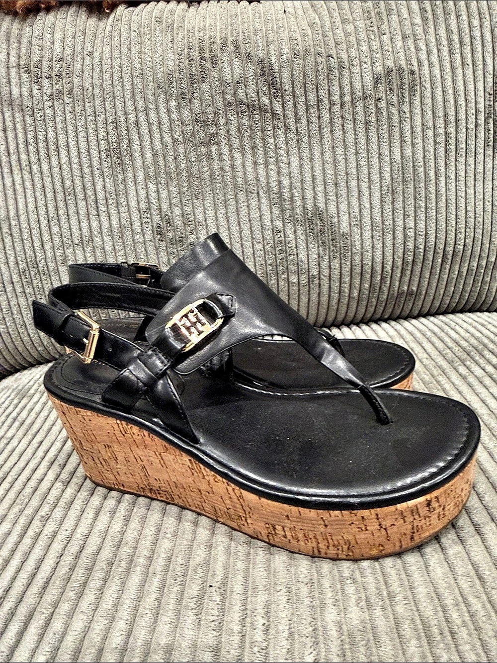 Tommy Hilfiger Vani Wedge Sandal Black